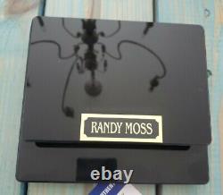 Randy Moss Patriots Casque Mini Auto Signé PSA COA et Boîte d'Affichage Personnalisée