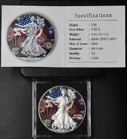 Rare 2016 American Silver Eagle 30th Anniversary avec boîtier d'affichage et COA