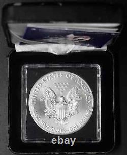 Rare 2016 American Silver Eagle 30th Anniversary avec boîtier d'affichage et COA