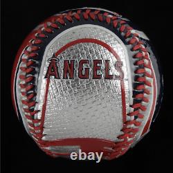 Rare Nolan Ryan A Signé Angels Logo Baseball Avec Vitrine Psa Coa Classé 10