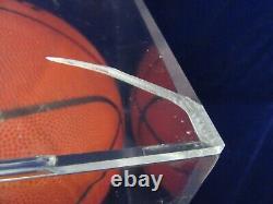 Rare Signed Withcoa Jason Kidd Nba Espading Basketball Withcube Display Cas
