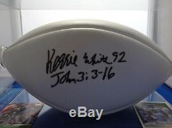 Reggie Blanc Autographié NFL Football (coa Et Comprend Jsa Sans Vitrine)