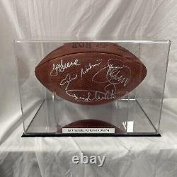 Rideau de fer signé Ballon de football NFL Jsa Coa avec étui de présentation