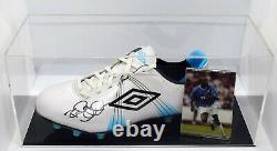 Rod Wallace Signé Autograph Football Boot Display Case Rangers Aftal Coa
