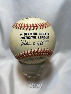 Sandy Koufax Los Angeles Dodgers Autographié Baseball Avec Coa Dans Un Cas D'affichage