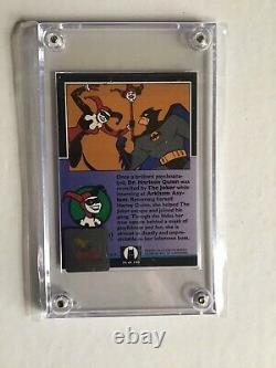 Signé Batman 1993 Harley Quinn Topps Trading Card In Display Case & Coa