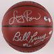 Signé Larry Bird & Bill Russell Nba Basketball Avec Le Cas D'affichage (coa Schwartz)