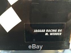 Signé Mark Webber Formule 1 Jaguar Racing R4 118 Boxed & Display Case & Coa