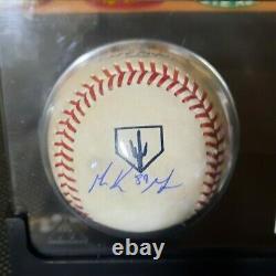 Signé Sd Padres Mackenzie Gore Mlb Baseball & Rc Card Display Case Proof Coa