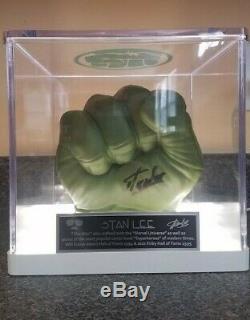 Stan Lee Signé Incredible Hulk Main Gant Fist Lighted Personnalisé Présentoir Coa