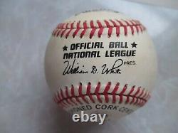 Stan Musial Signé Autographié Nl Baseball En Cas D'affichage Avec Coa