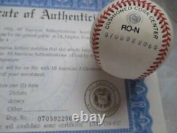 Stan Musial Signé Autographié Nl Baseball En Cas D'affichage Avec Coa