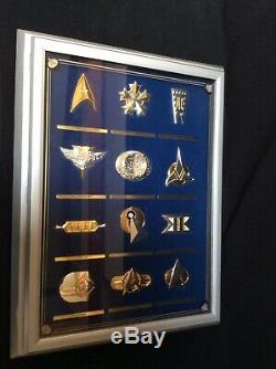 Star Trek Insignia Collection (12 Pièces) Avec Affichage De Cas Coas