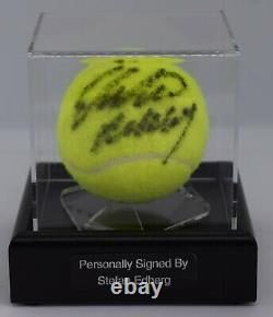 Stefan Edberg A Signé Autograph Tennis Ball Display Case Wimbledon Aftal Coa