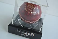 Steve Finn A Signé Autograph Cricket Ball Display Case Sport England Aftal & Coa