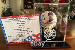 Super Rare #2 De 10 Mariano Rivera 400e Sauver Signé & Peint À La Main Baseball Coa