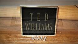 Ted Williams Autographié/signé Bat En Oak/plexiglass Display Case Avec Coa-nice