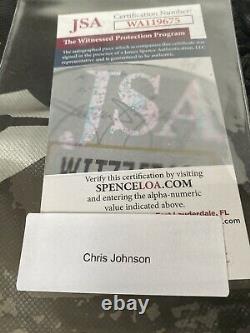 Tennessee Titans Chris Johnson Signé Autograph Speed Mini Casque Cj2k. Jsa Coa