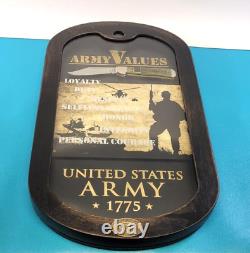 Titre de présentation du couteau Case XX US Army Values Copperlock en os naturel 15008 + COA