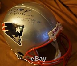 Tom Brady Signe Pleine Grandeur NFL En Cas Casque D'affichage W Coa