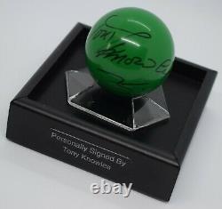 Tony Knowles Signé Snooker Autograph Ball Display Case Sport & Aftal Coa