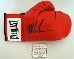Tyson Signé Mike Autographié Everlast Gant De Boxe En Cas D'affichage Schwartz Coa