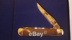 Vintage Case 100e Anniversaire Hunter Lockback Couteau Dans La Boîte Originale Afficher / Coa