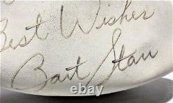 Vintage Green Bay Packers Bart Starr Signé Avec Coa Wilson Football Avec Étui En Verre
