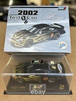 Voiture de test Rusty Wallace avec chronomètre 1/24 Nascar dans un étui d'exposition avec Coa