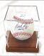 Wade Boggs Signature D'ofmlb Avec 3010 Hits 5 Bc's Ins. Jsa Coa + BoÎte D'exposition