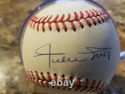 Willie Mays Signed Autographed William White Baseball Withcoa And Display Case