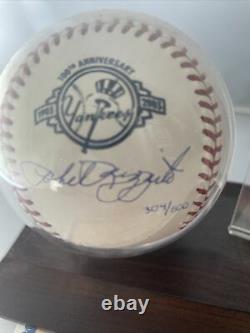 Yankees Hall Of Famer Phil Rizzuto Signé Baseball Card Display Case Coa