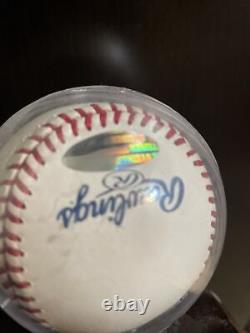 Yankees Hall Of Famer Phil Rizzuto Signé Baseball Card Display Case Coa